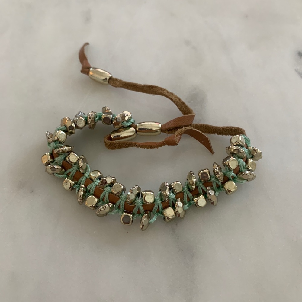 Soft Leather Adjustable Bracelet Brown